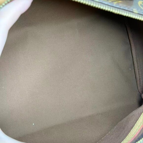 Louis Vuitton Monogram Canvas Speedy 30 Top Handle Bag with Brown Pattern - Picture 9 of 9